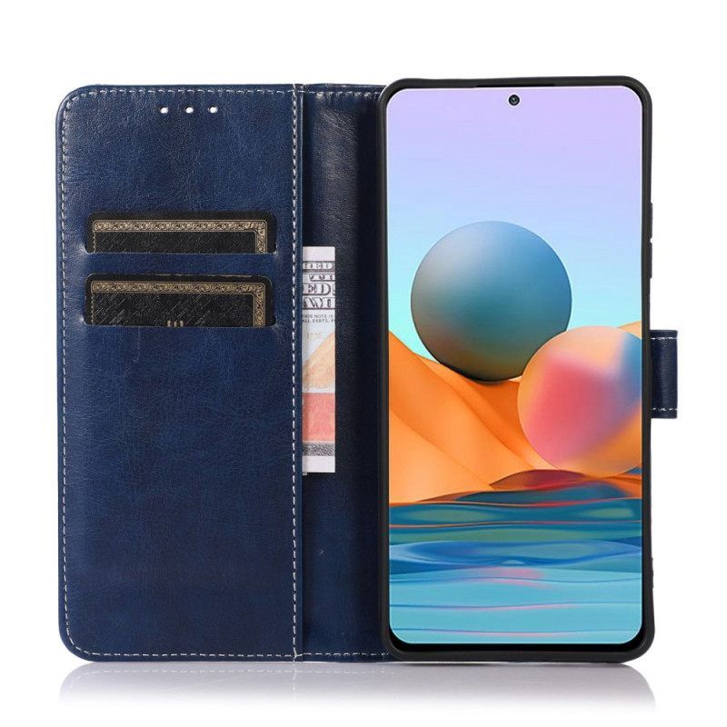 Θήκη Flip Samsung Galaxy M33 5G Στυλ Και Ραφές Δέρματος